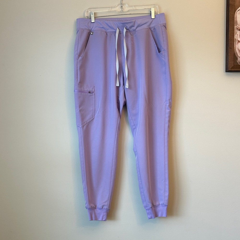 Figs Lavender Drawstring Jogger Scrub Pants